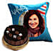 Birthday Cushion with Choco Sponge Cake
