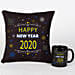 New Year Greetings Mug And Cushion