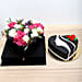 Flower Arrangement N Cake Combo
