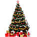 Fresh Xmas Tree with Decoration
