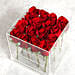 Red Rose Arrangement in Acrylic Base