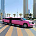 Royal Pink Limousine Experience With Balloon Decor