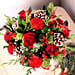 All Red Xmas Vase Arrangement