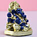 Gold Plated Ganesha Idol Blue