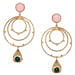 Gold Plated Circular Hoop Earrings