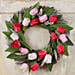 Beautiful Wreath Of Tulips and Veronica