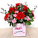 Valentines Flower Vase and Couple Idol