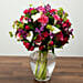 Roses Lilies and Alstroemeria Flower Arrangement