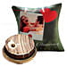 Hearts Anniversary Cushion and Marble Cake