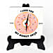 Personalised Donut MDF Table Clock