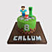 Minecraft Steve Truffle Cake