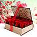 Book Shape Roses Arrangement