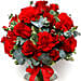 Romantic Red Flowers Vase
