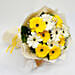 White and Yellow Gerbera Bouquet