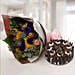 Alluring Flower Bouquet With Blackforest Cake