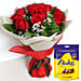 Red Roses Bouquet with Cadbury Flake Minis
