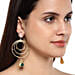 Gold Plated Circular Hoop Earrings