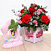 Valentines Flower Vase & Couple Idol