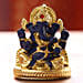 Gold Plated Ganesha Idol Blue
