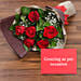 6 Red Roses Bouquet With Greeting Card