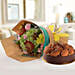 Delightful Flower Bouquet With Tiramisu Cake