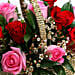 Red and Pink Roses Basket