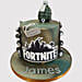 Fortnite Fondant Grenade Truffle Cake