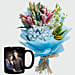 Oriental Lilies Bouquet and Personalised Mug