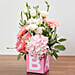 Vase Arrangement Of Pastel Flowers