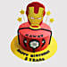 Iron Man Logo Starry Truffle Cake