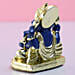 Gold Plated Ganesha Idol Blue