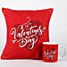 Valentines Day Special Printed Cushion and Mug Combo