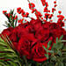 Red Roses and Ilex Berries Bouquet