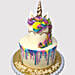 Layered Colourful Unicorn Truffle Cake