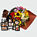 Flower Bouquet and Personalised Frame