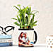 Lucky Bamboo In Personalised Black Mug