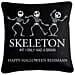 Skelton Halloween Wishes Cushion