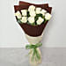 Charming White Roses Bouquet