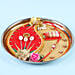 Designer Rakhi With Puja Thali