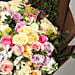 Bouquet of Pastel Coloured Roses