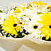 White and Yellow Gerbera Bouquet