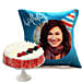 Birthday Cushion and Vanilla Cake