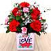 Valentines Love You Flower Vase