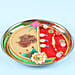 Designer Puja Thali With Rakhi