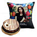 Birthday Balloon Cushion and Marble Cake