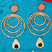 Gold Plated Circular Hoop Earrings