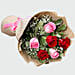 Combo of Roses Bouquet and Personalised Mug