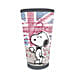 Peanuts English Snoopy Latte Glass