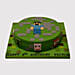 Minecraft Steve Fondant Truffle Cake