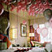 75 Helium Balloons and Rose Petals Surprise